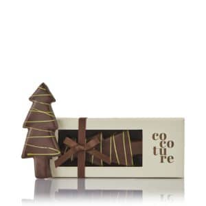 Cocoture marcipan juletræ i hvid æske - 80g