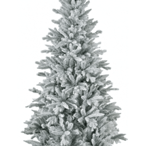 Kunstigt juletræ med sne H180 x Ø110 cm - Grøn/Hvid