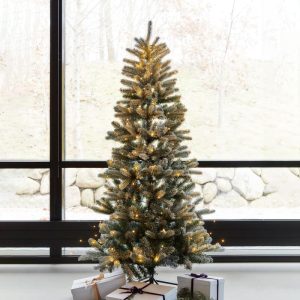 Sirius - Elias Juletræ 195 LED, Hvid/Grøn, 150 cm