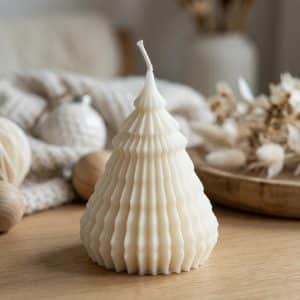 Origami Juletræ Lys Hvid