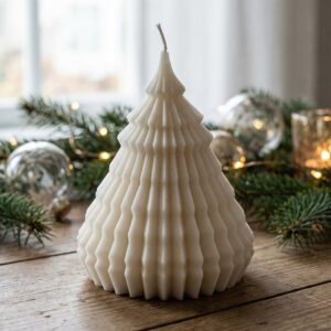 Origami Juletræ Lys Hvid